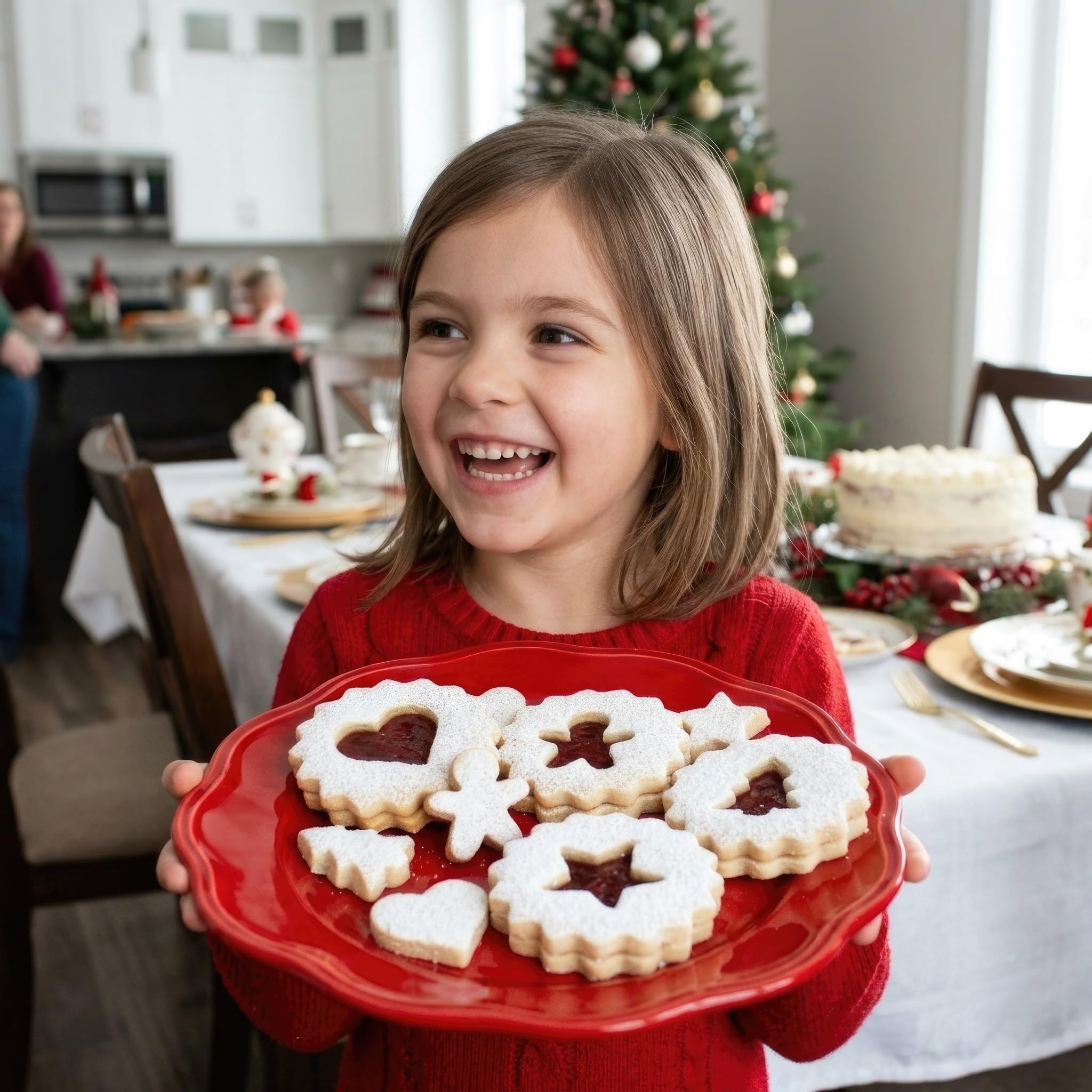 Amazon.com: Ann Clark 5-Pc. Linzer Cookie Cutter Set Large, Made
